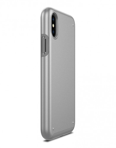 Чехол Patchworks Chroma для iPhone X, серебристый