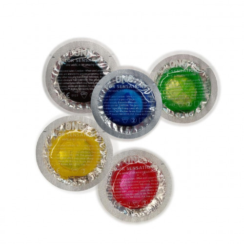 Презервативи ONE Color Sensations 5 шт. Різнокольорові