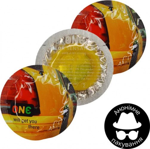 Презервативи One Color Sensation Will Get You There Жовті 3 шт