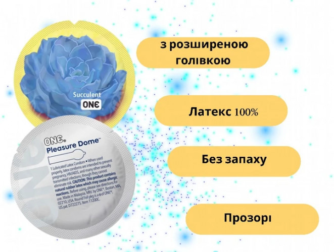 Презервативи One Pleasure Dome з розширеною головкою 5 шт у кейсі
