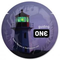 Презерватив One Glowing Pleasure Світиться у темряві 1 шт
