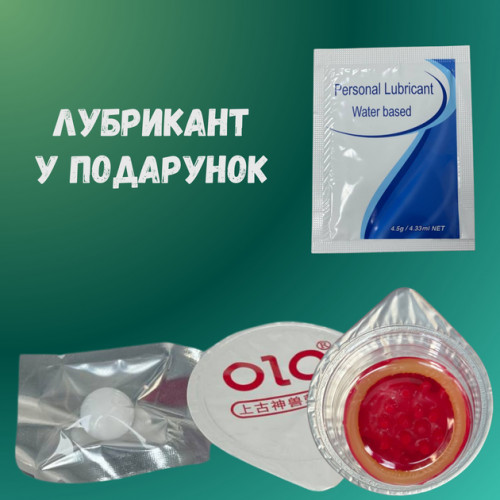 Презервативи з вусиками Olo Genbu Dragon 1 шт + Кулька + Лубрикант