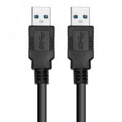 Кабель PowerPlant USB 3.0 AM – AM, 1.5м, черный