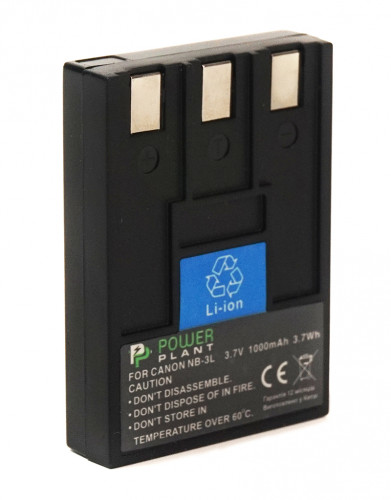Аккумулятор PowerPlant Canon NB-3L 1000mAh