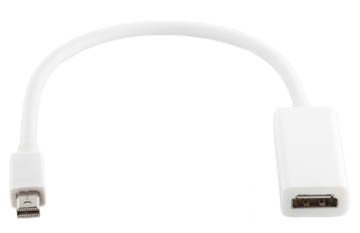 Кабель-переходник PowerPlant HDMI - mini DisplayPort, 0.15м