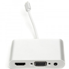 Переходник PowerPlant Lightning (M) - HDMI, VGA, 3.5 мм (F)