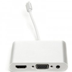 Переходник PowerPlant Lightning (M) - HDMI, VGA, 3.5 мм (F)