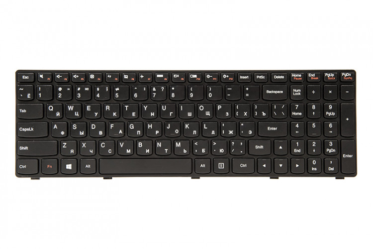 Клавиатура для ноутбука IBM/LENOVO IdeaPad G500, G505 черный, черный фрейм