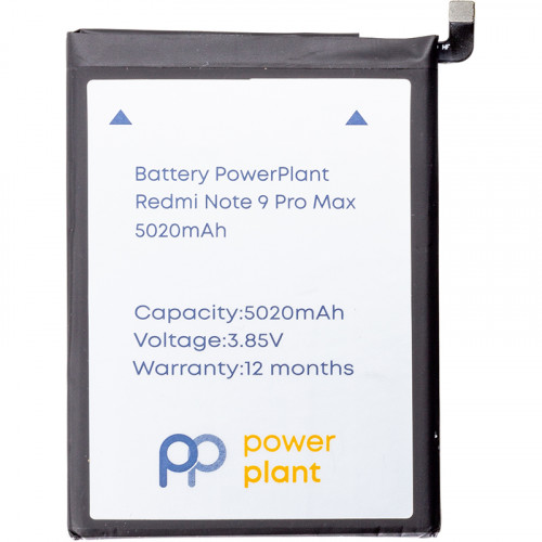 Аккумулятор PowerPlant Xiaomi Redmi Note 9 Pro Max (BN52) 5020mAh