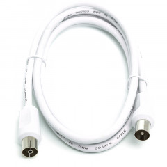 Кабель коаксиальный PowerPlant AV 75 Ом, 1.5 м, белый