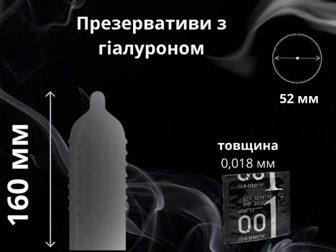 Презервативи OLO ультратонкі з гіалуроновою змазкою 10 шт