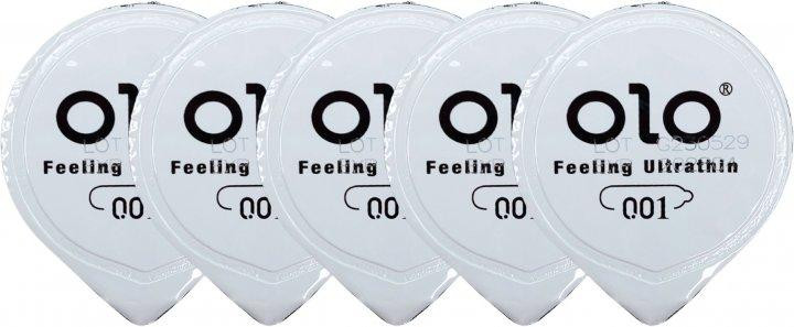 Презервативи OLO Feeling Ultrathin Ультратонкі зі стимулюючою кулькою 5 шт
