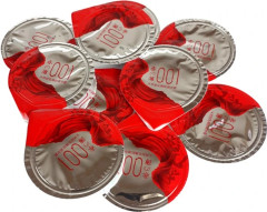 Презервативи OLO RedSilver ультратонкі з гіалуроновим змащенням і термо ефектом 10 шт