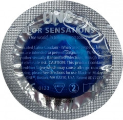 Презервативи One Color Sensation Adrenaline Rush Сині 3 шт