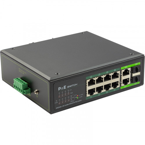 PoE коммутатор 8ch 1000Mbps+2G uplink 2 SFP