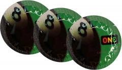 Презервативи One In The Comer Pock Sensations Чорні 3 шт