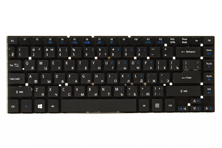 Клавиатура для ноутбука ACER Aspire 3830, 4830 черный, без фрейма (Win 7)