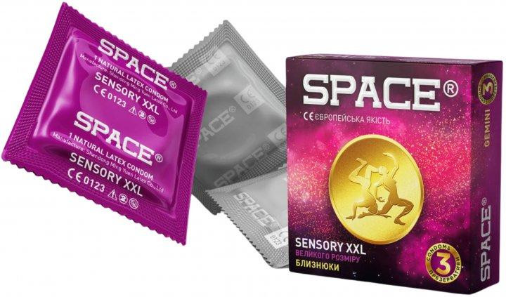Презервативи Space Sensory XXL Гороскоп 12 упаковок по 3 шт