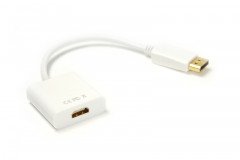 Кабель-переходник PowerPlant HDMI (F) - DisplayPort (M), 0.15м, 1.4V, 4K x 2K