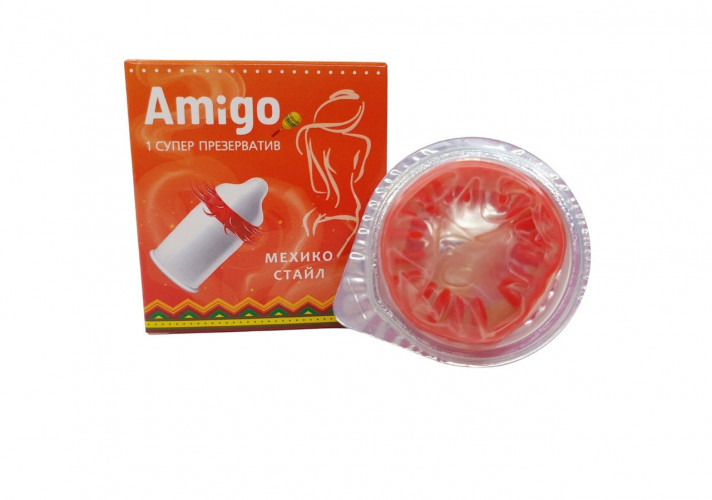 Презерватив Amigo текстурний із шипами " Мехико стайл"