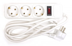 Сетевой фильтр PowerPlant 1.8 м, 3x1.5мм2, 10А, 3 розетки, евростандарт (JY-1054/1.8), коробка