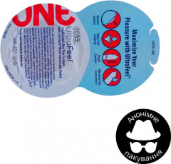 Презервативи One UltraFeel 2 в 1 Ультратонкий з додатковим пакетом змазки 1 шт