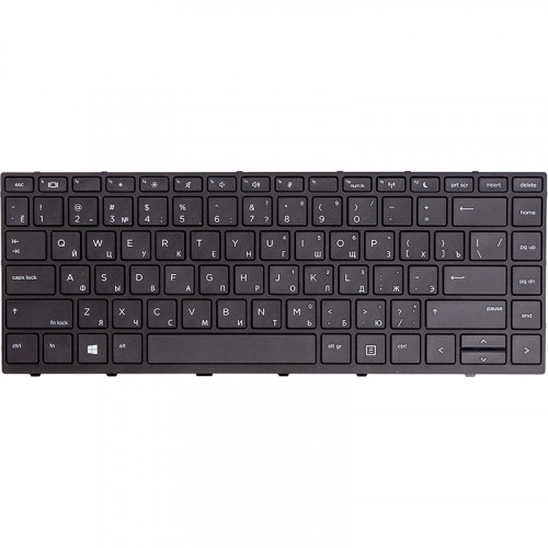Клавиатура для ноутбука HP Probook 430 G5, 440 G5 черный, черный фрейм
