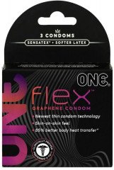 Презервативи One Flex Графенові ультратонкі 3 шт