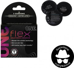 Презервативи One Flex Графенові ультратонкі 3 шт