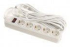 Сетевой фильтр PowerPlant 7 м, 3x1.5мм2, 10А, 5 розеток, евростандарт (JY-1056/7)