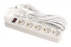 Сетевой фильтр PowerPlant 7 м, 3x1.5мм2, 10А, 5 розеток, евростандарт (JY-1056/7) коробка