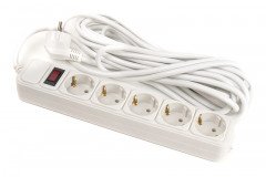 Сетевой фильтр PowerPlant 7 м, 3x1.5мм2, 10А, 5 розеток, евростандарт (JY-1056/7) коробка