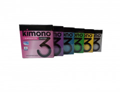 Високоякісні презервативи чоловічі набір Kimono 36 штук (12 упаковок по 3 шт.)