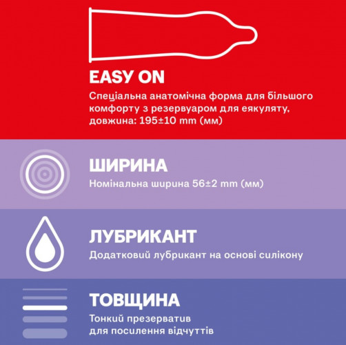 Презервативи DUREX Elite латексні з силіконовою змазкою  ультра  тонкі, З шт