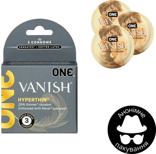Презервативи One Vanish 3 шт