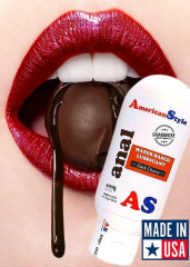Лубрикант American Style Anal Water Based Lubricant Dark Choco Анальний на водно-силіконовій основі Шоколад 115 мл