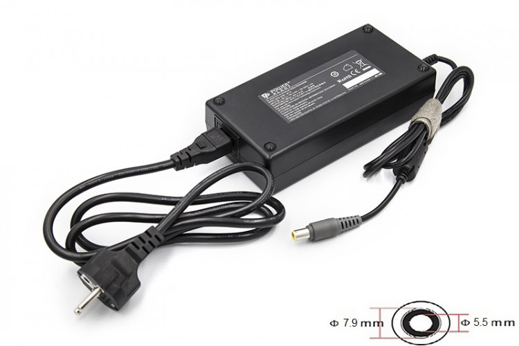 Блок питания для ноутбуков PowerPlant IBM/LENOVO 220V, 170W 20V 8.5A (7.9*5.5)