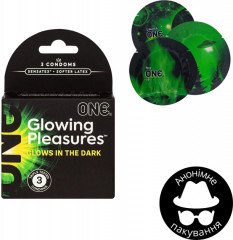 Презервативи One Glowing 3 шт