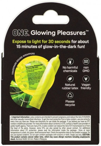 Презервативи One Glowing 3 шт