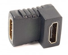 Переходник PowerPlant HDMI AF - HDMI AF, угловой