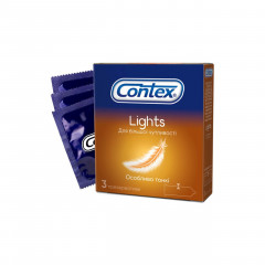 Презервативи CONTEX mix 36 шт.  (12 уп. по 3 шт.)латексні із силіконовим мастилом