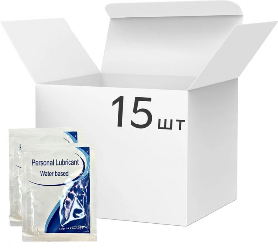 Лубрикант на водній основі Personal Lubricant 4.33 мл x 15 шт