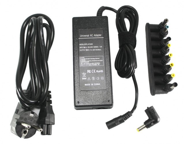 Универсальный блок питания для ноутбуков PowerPlant 220V, 15-20V 120W 10A