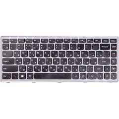 Клавиатура для ноутбука LENOVO Z410, G400 черный, черный фрейм