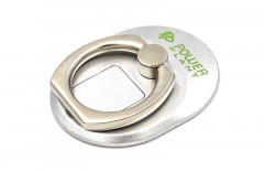 Кольцо держатель для смартфонов PowerPlant, серебристый