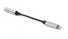 Аудио-переходник PowerPlant Lightning - Jack 3.5 мм, 0.1 м