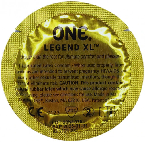 Презервативи One Legend XL Великого розміру 3 шт