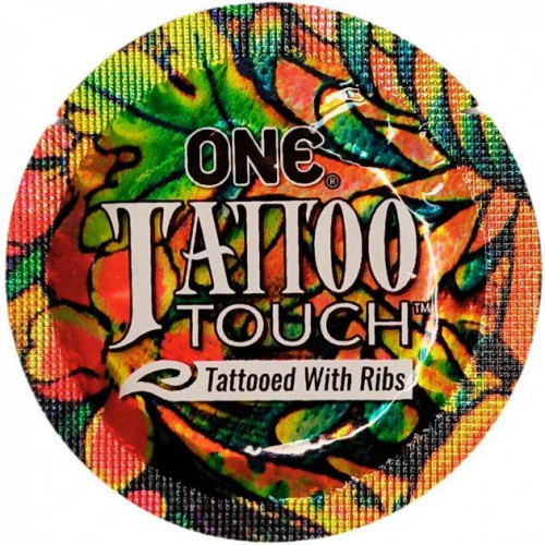 Презервативи One Tattoo Touch з текстурним малюнком 3 шт