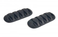 Держатель для кабелей PowerPlant 2 шт. * 5, черный