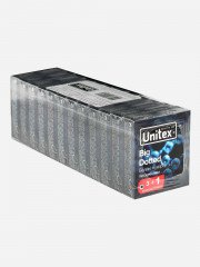 Презервативи з пухирцями чутливі Unitex Big Dotted 48 штук (12 паковань по 4 шт.)